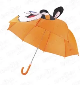 Зонт Тигр с ушками оранжевый