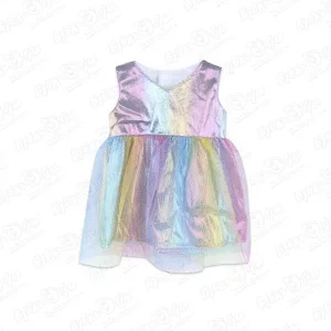 Одежда для кукол платье разноцветное с фатином