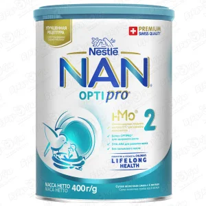 Смесь Nestle NAN OPTIPRO 2 молочная 400г с 6мес БЗМЖ