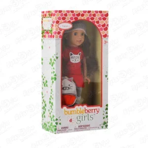Фото для Кукла Bumbleberry Girls шатенка в красном платье с рюкзаком 38см с 3лет