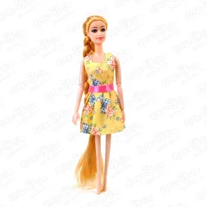Фото для Кукла модная с длинными волосами в ярком платье в ассортименте
