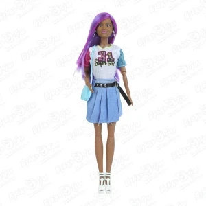 Фото для Кукла Anlily Мулатка с фиолетовыми волосами с аксессуарами