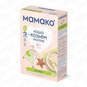 Каша Мамако гречневая на козьем молоке 200г с 4мес БЗМЖ
