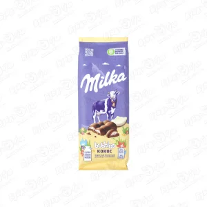 Шоколад Milka bubbles молочный пористый с кокосом 92г