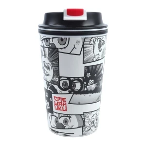 Фото для Термостакан Смешарики с клапаном черно-белый 350мл