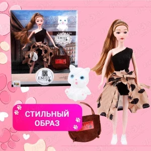 Фото для Кукла Lanson Toys с котенком с аксессуарами 35см