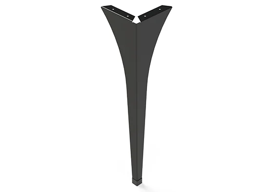 Ножка для стола 710мм, черный
