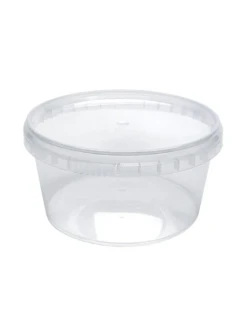 Фото для Одноразовый пластиковый контейнер: круглый с прозрачным основанием, 450 мл. 450 шт.