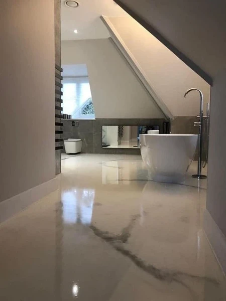  Монтаж наливных полимерных полов: Эпоксидный наливной пол для квартир