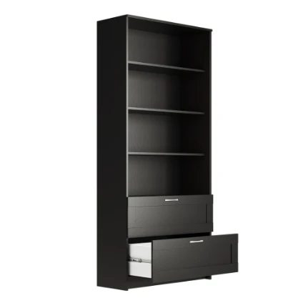 Фото для СИРИУС стеллаж 2 ящика 78х190 Дуб Венге