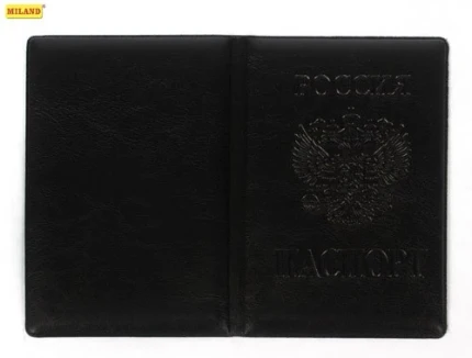 Фото для Обложка для паспорта Миленд СТАНДАРТ черная