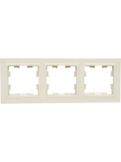 Фото для Рамка 3-м BRITE РУ-3-БрКр беж. IEK BR-M32-K10