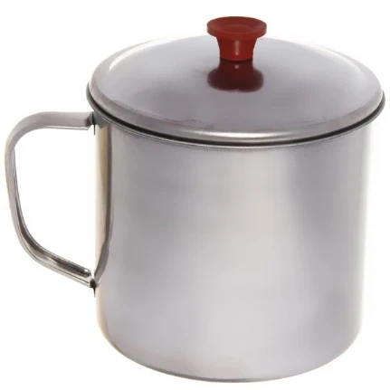 Фото для Кружка металлическая с крышкой КВ-12