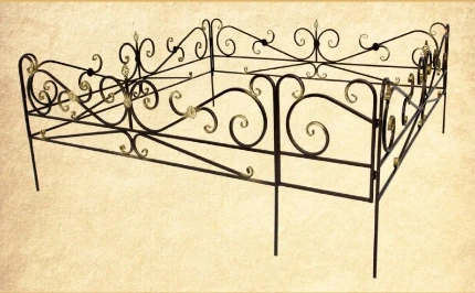 Фото для Оградка металлическая. Модель 1