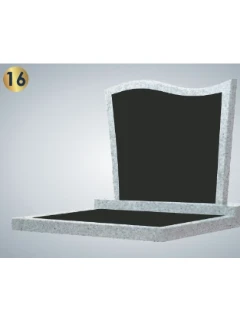 №16 Семейный памятник из серого гранита