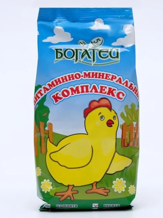 Богатей витаминно-минеральный комплекс для цыплят, утят, гусят, индюшат 500гр