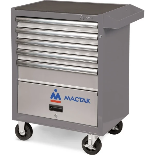 Фото для Тележка инструментальная серии «ОПТИМА», 5 полок и отсек, серая МАСТАК 522-05581MG